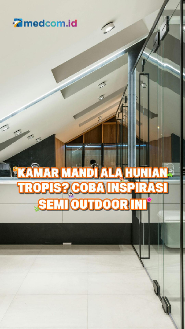 Kamar Mandi Ala Hunian Tropis? Coba Inspirasi Semi Outdoor Ini