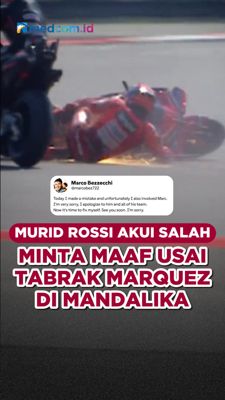 Murid Rossi Akui Kesalahan, Minta Maaf Usai Tabrak Marquez di Mandalika
