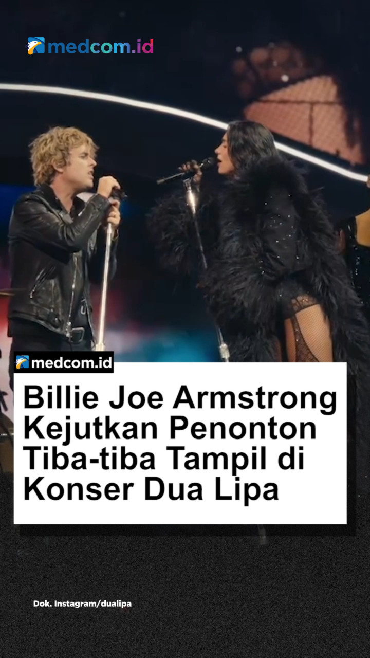 Billie Joe Armstrong Kejutkan Penonton, Tiba-tiba Tampil di Konser Dua Lipa
