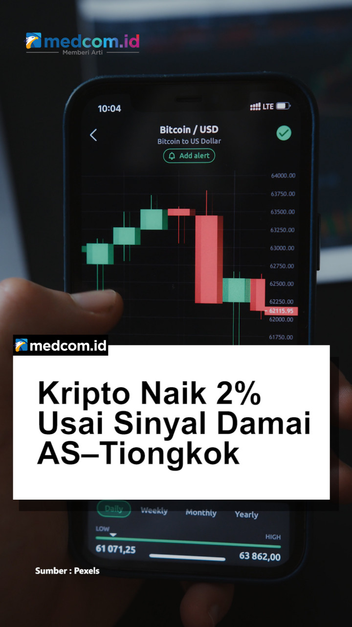 Kripto Naik 2% Usai Sinyal Damai AS–Tiongkok
