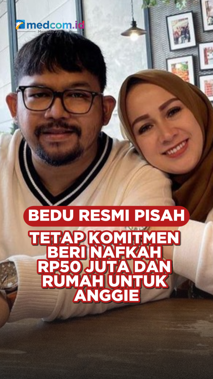 Bedu Resmi Pisah, Tetap Komitmen Beri Nafkah Rp50 Juta dan Rumah untuk Anggie