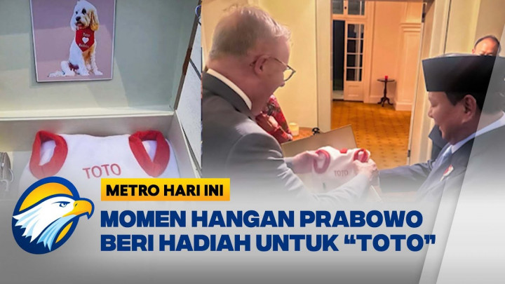 Presiden Prabowo Berikan Cinderamata untuk Toto, Anjing Peliharaan PM Albanese