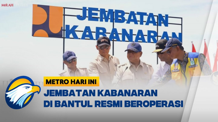 Presiden Prabowo Subianto Resmikan Jembatan Kabanaran