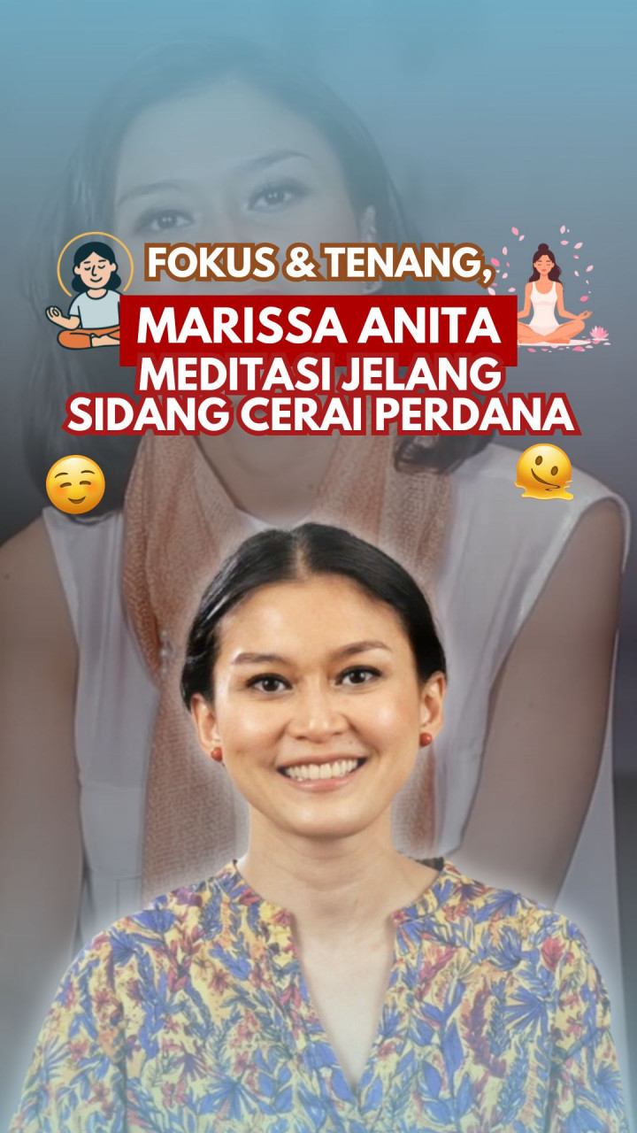 Fokus & Tenang, Marissa Anita Meditasi Jelang Sidang Cerai Perdana