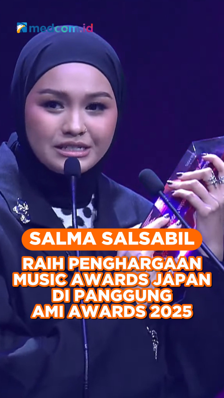 Salma Salsabil Raih Penghargaan Music Awards Japan di Panggung AMI Awards 2025