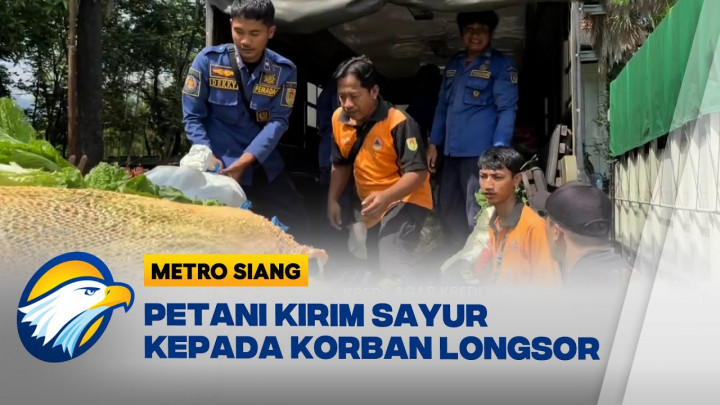 Petani Magelang Kirim Sayur dan Bahan Pokok untuk Korban Longsor
