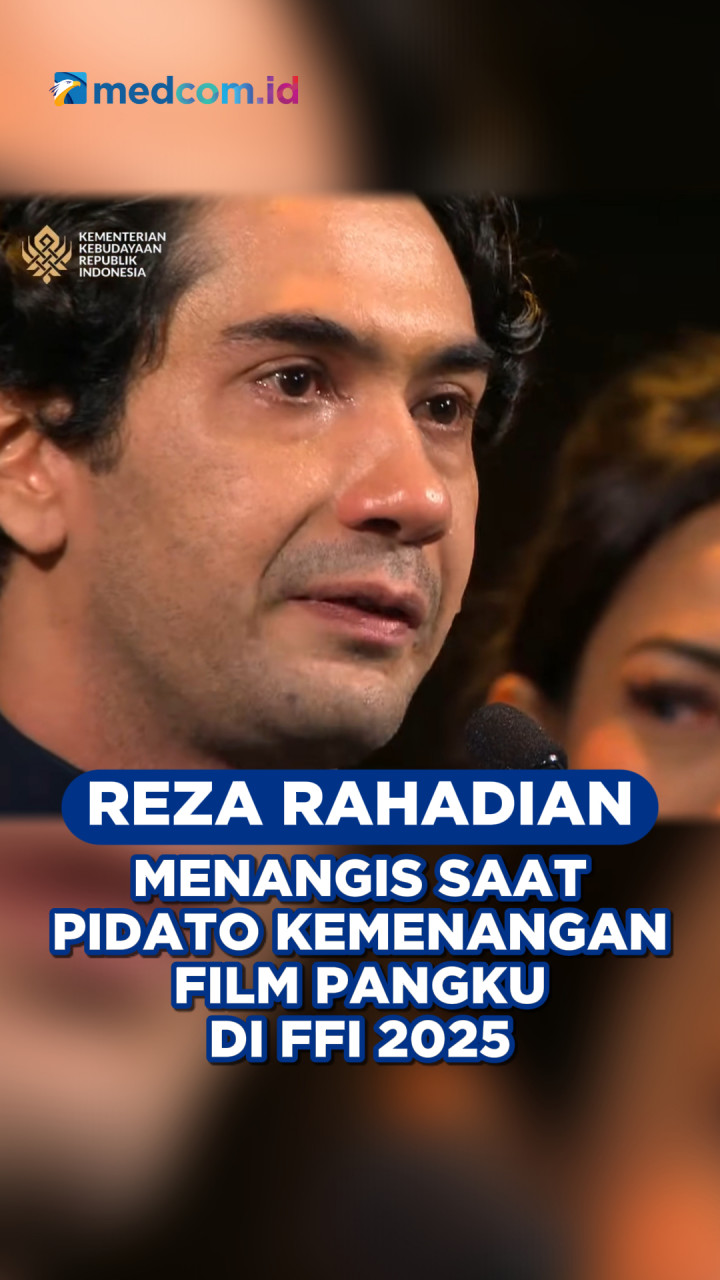 Tangis Reza Rahadian Saat Pidato Kemenangan Film Pangku di FFI 2025