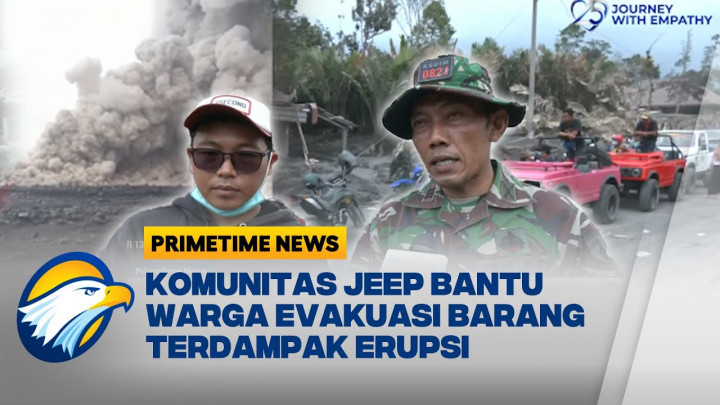 Komunitas Jeep Bantu Warga Terdampak Erupsi Semeru