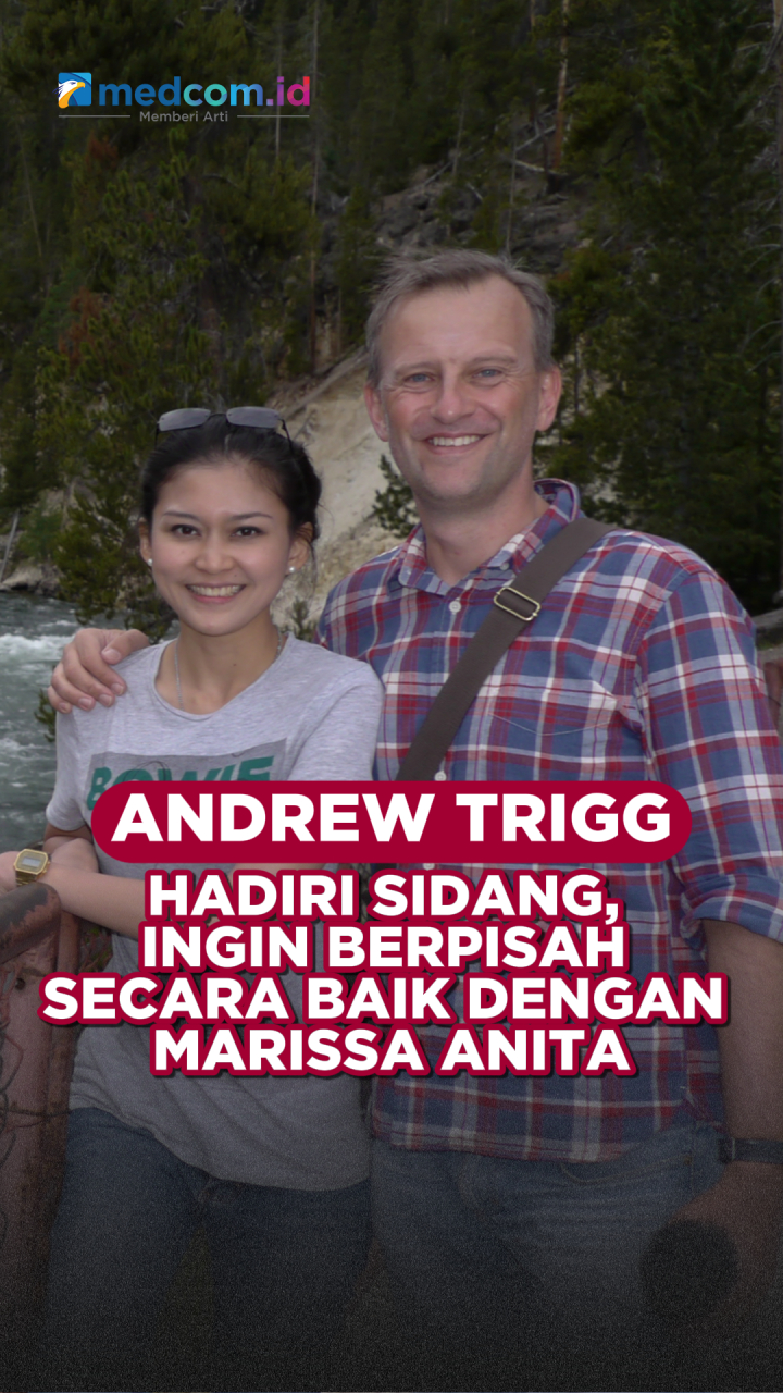 Andrew Trigg Hadiri Sidang, Ingin Berpisah Secara Baik dengan Marissa Anita