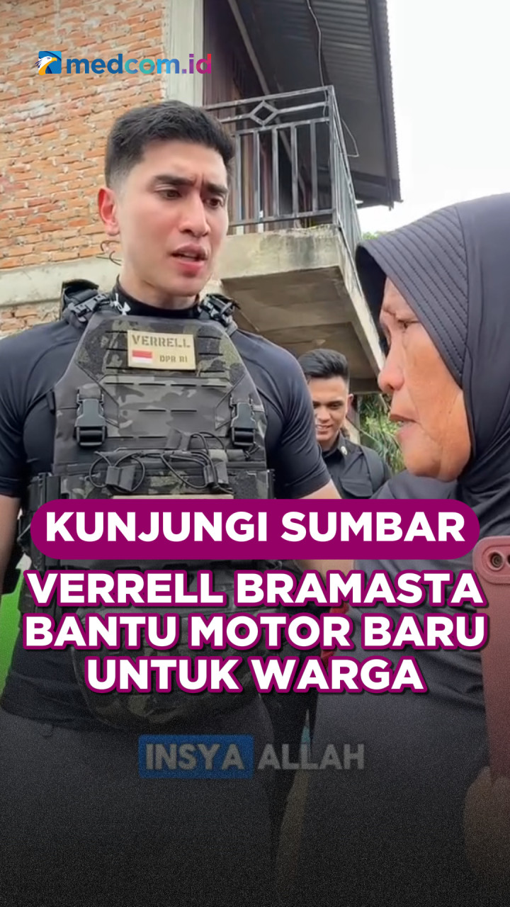 Kunjungi Sumatera Barat, Verrell Bramasta Bantu Motor Baru untuk Warga