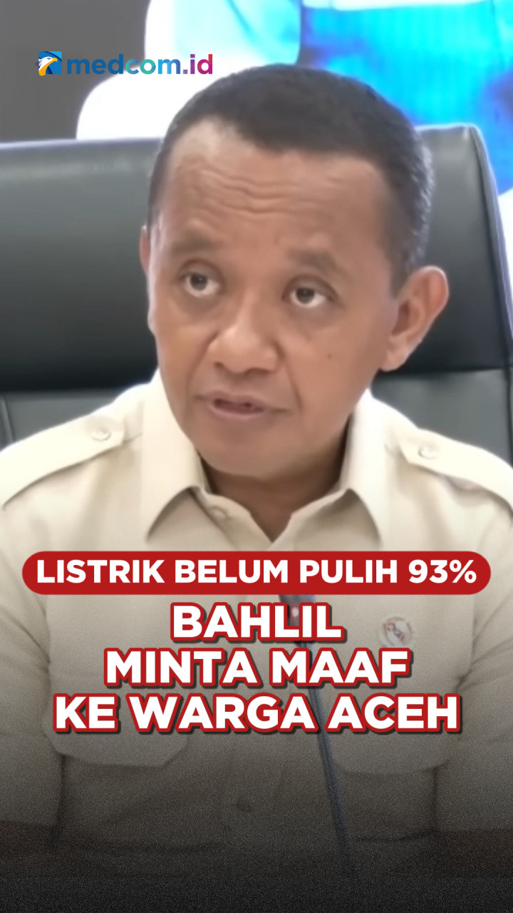 Listrik Belum Pulih 93%, Bahlil Minta Maaf ke Warga Aceh