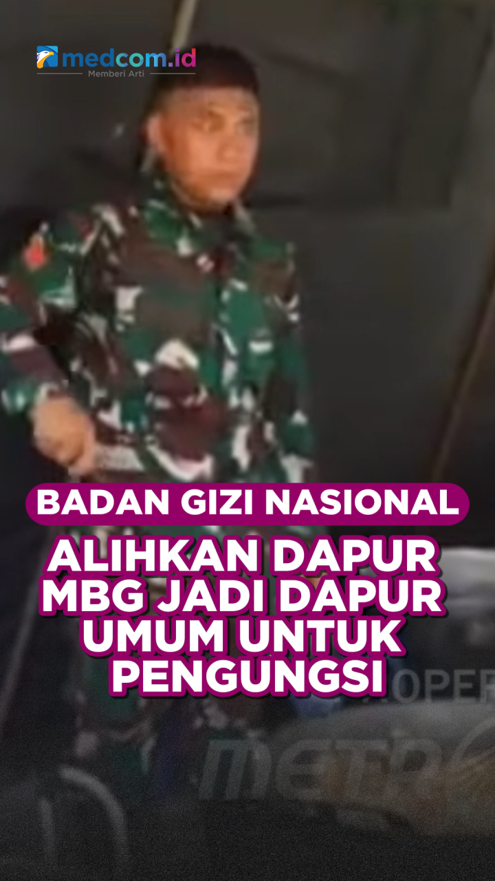 Badan Gizi Nasional Alihkan Dapur MBG jadi Dapur Umum untuk Pengungsi