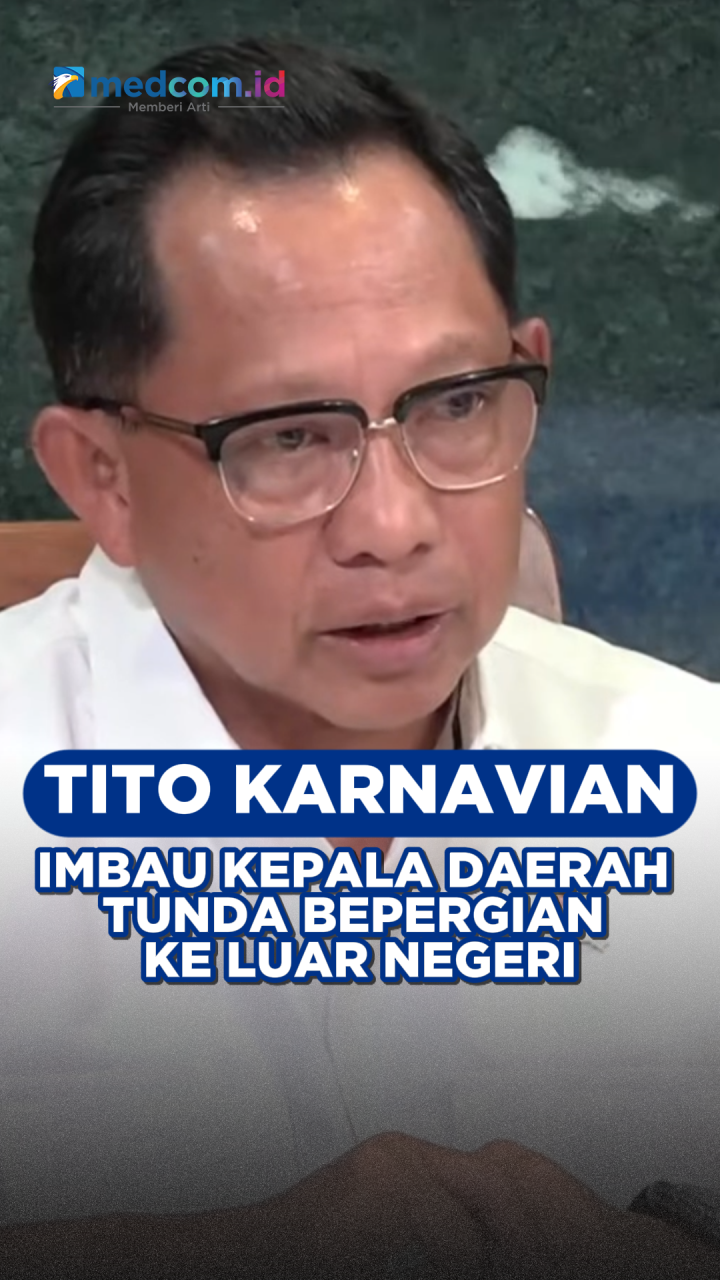 Tito Karnavian Imbau Kepala Daerah Tunda Bepergian ke Luar Negeri