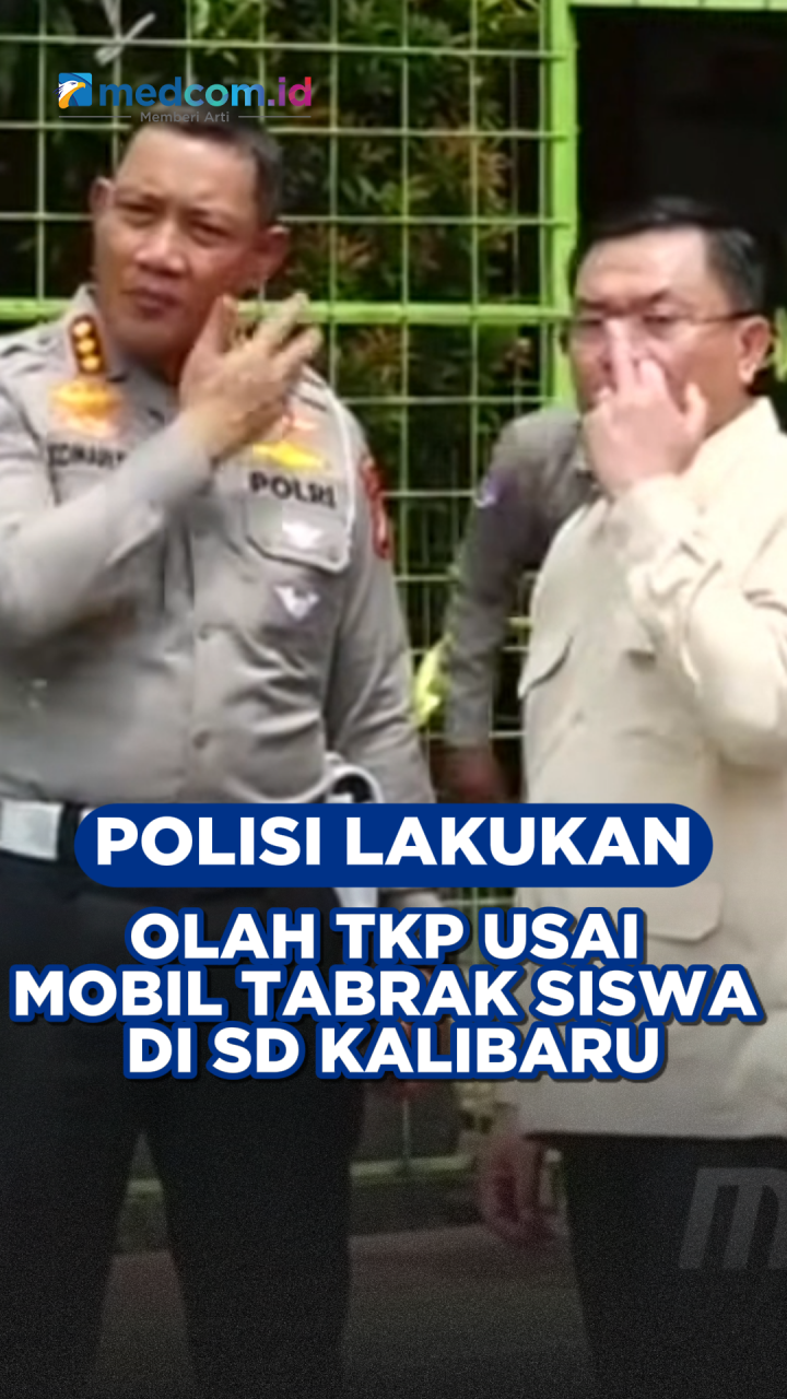 Polisi Lakukan Olah TKP Usai Mobil Tabrak Siswa di SD Kalibaru