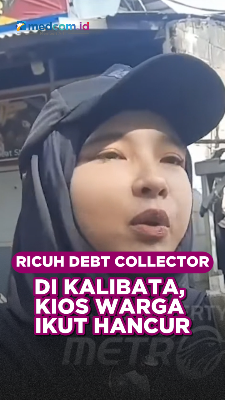 Ricuh Debt Collector di Kalibata, Kios Warga Ikut Hancur