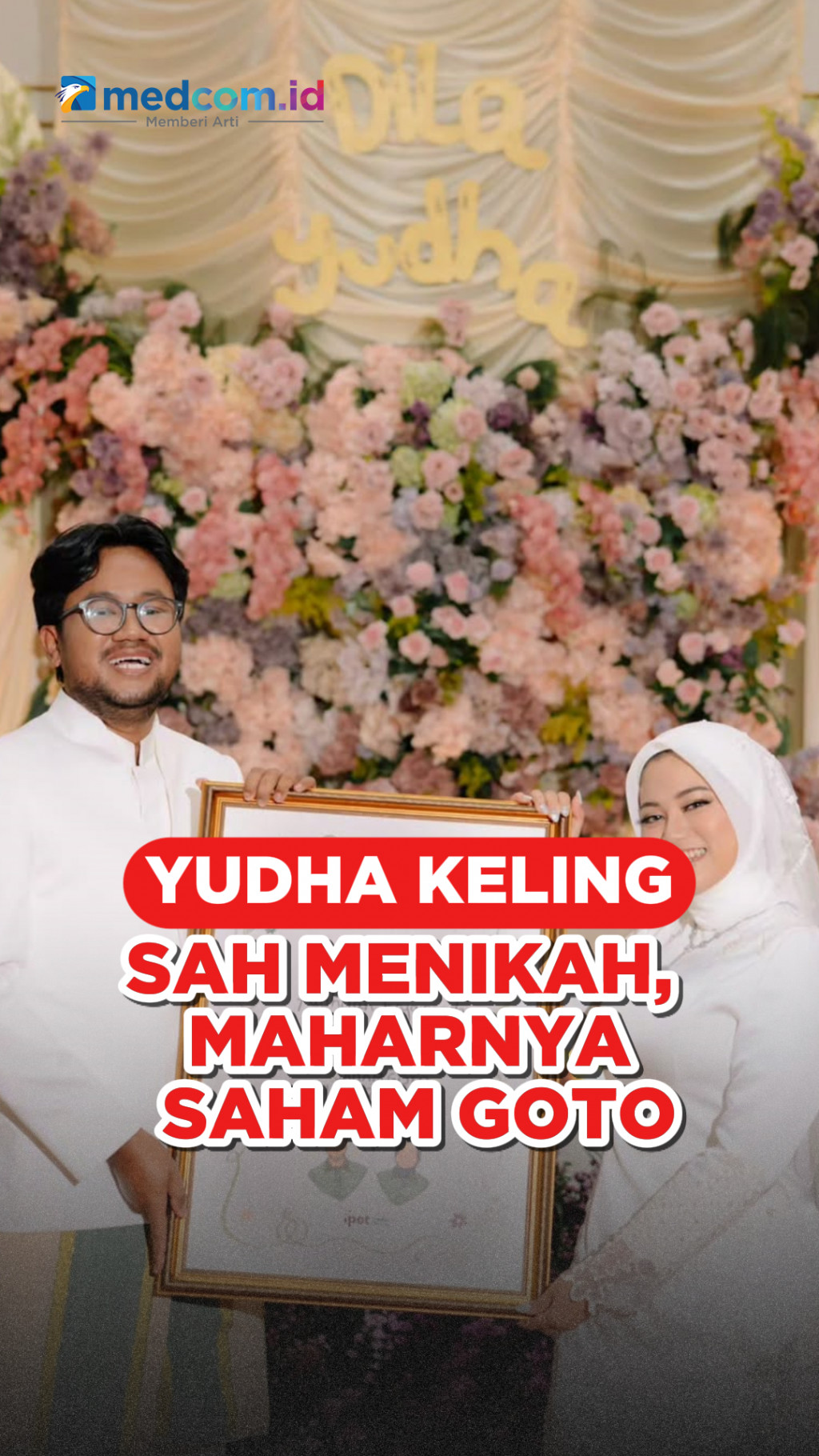 Yudha Keling Sah Menikah, Maharnya Saham GOTO