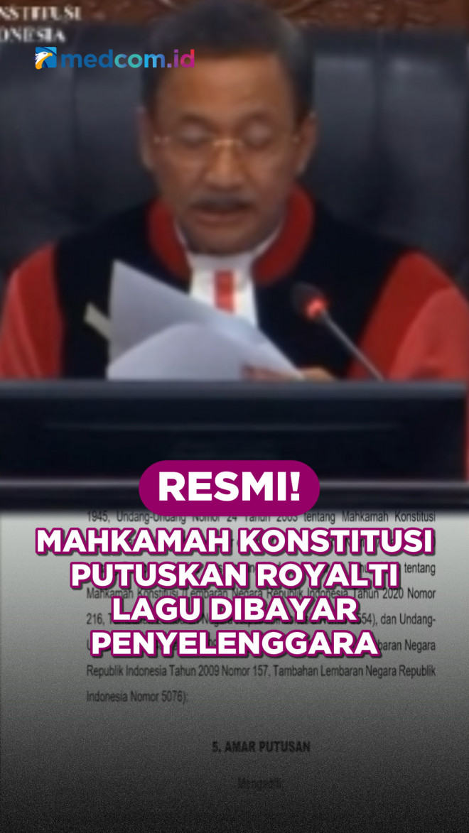 Resmi! MK Putuskan Royalti Lagu Dibayar Penyelenggara