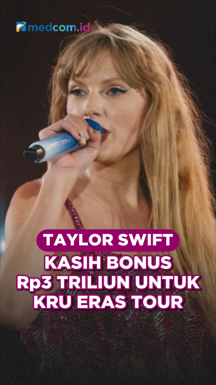 Wow! Taylor Swift Kasih Bonus Rp3 Triliun untuk Kru Eras Tour