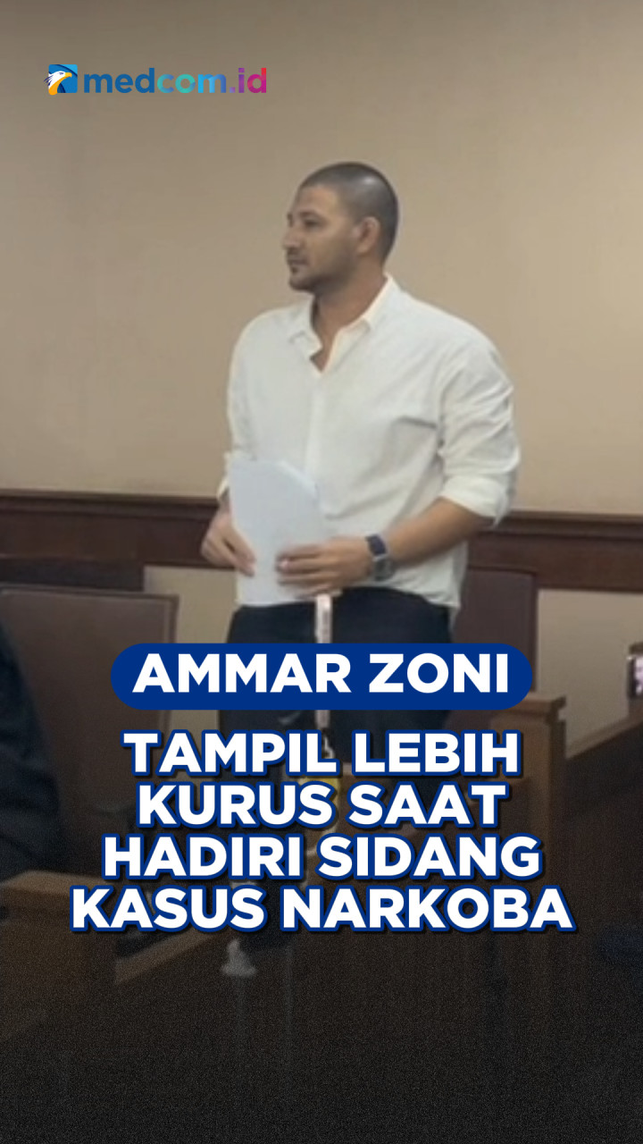 Ammar Zoni Tampil Lebih Kurus saat Hadiri Sidang Kasus Narkoba