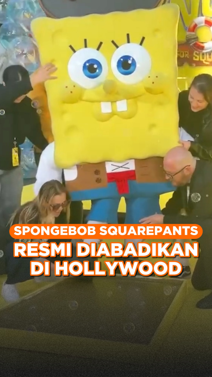 SpongeBob SquarePants Resmi Diabadikan di Hollywood