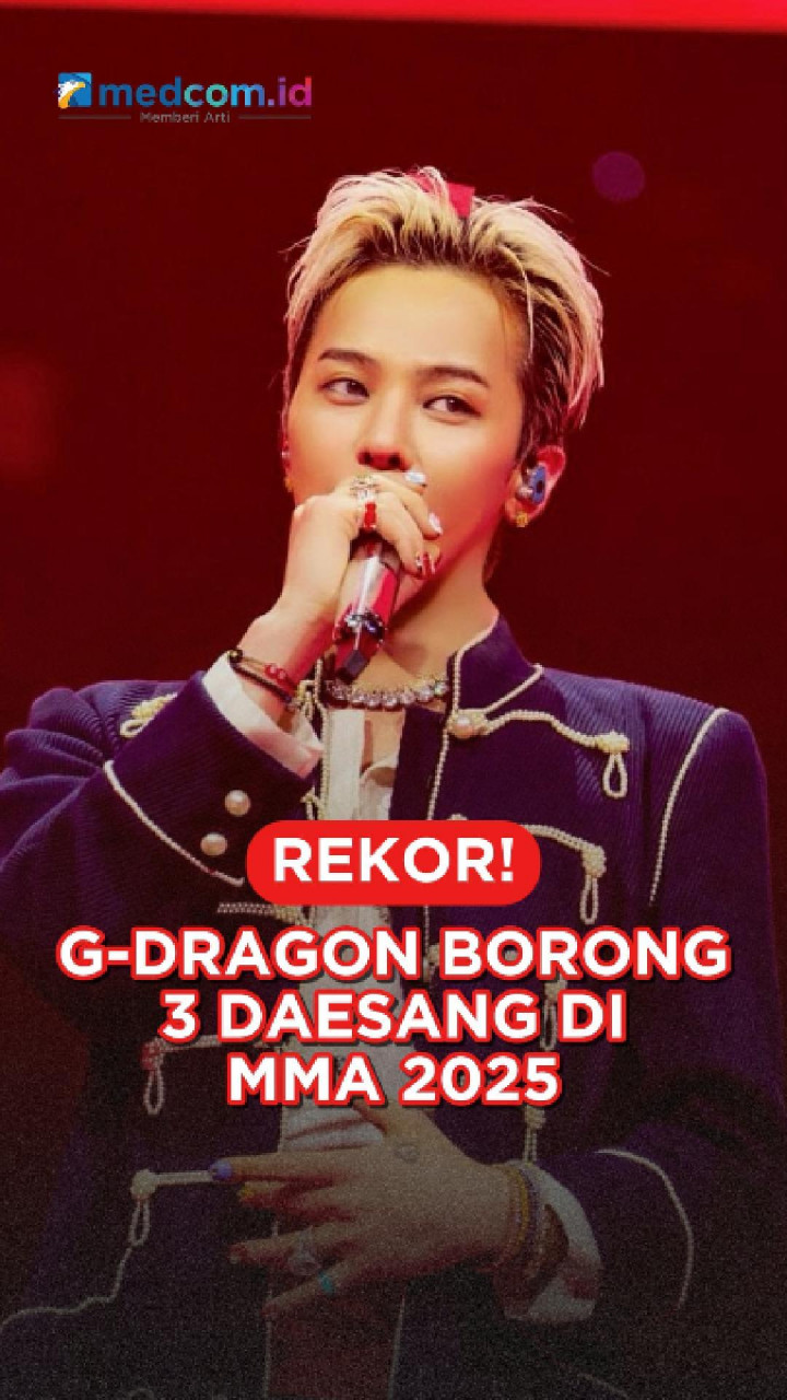 Rekor! G-Dragon Borong 3 Daesang di MMA 2025