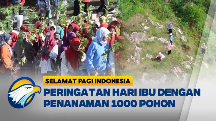 Seribu Perempuan Tanam Pohon di Perbukitan Embung Gunung Kidul