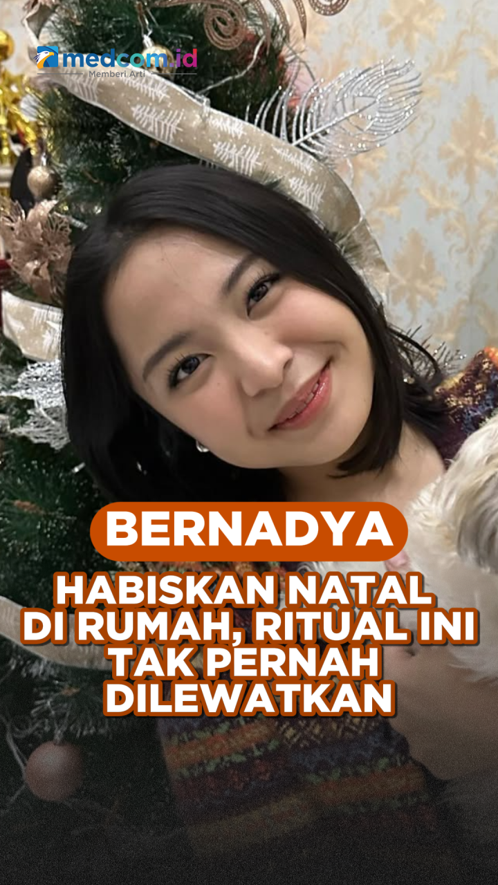 Bernadya Habiskan Natal di Rumah, Ritual Ini Tak Pernah Dilewatkan