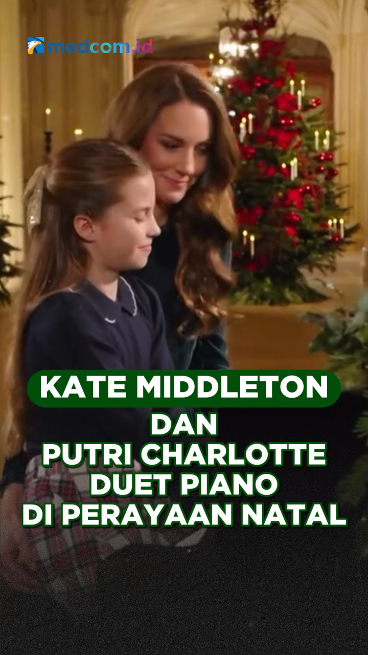 Kate Middleton dan Putri Charlotte Duet Piano di Perayaan Natal
