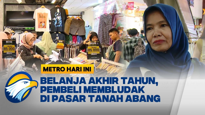 Pasar Tanah Abang Padat Pembeli Jelang Tahun Baru