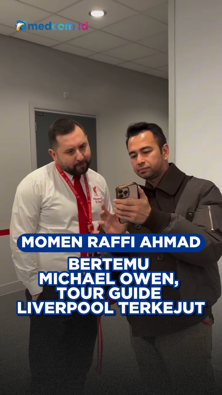Momen Raffi Ahmad Bertemu Michael Owen, Tour Guide Liverpool Terkejut