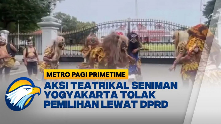 Aksi Wayang Semar hingga Petruk Suarakan Penolakan Pemilihan Lewat DPRD