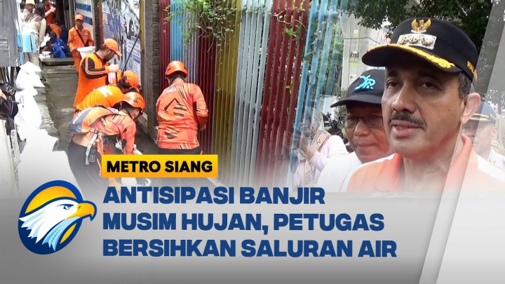 Cegah Banjir Musim Hujan, Petugas Gencarkan Pembersihan Saluran Air di Jaksel