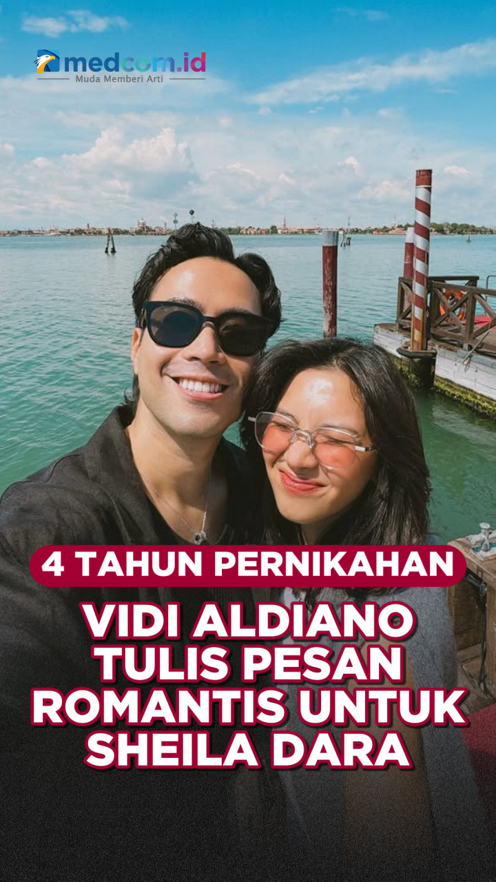 4 Tahun Pernikahan, Vidi Aldiano Tulis Pesan Romantis untuk Sheila Dara