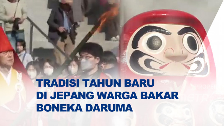 Makna Harapan di Awal Tahun, Warga Gifu Bakar Boneka Daruma