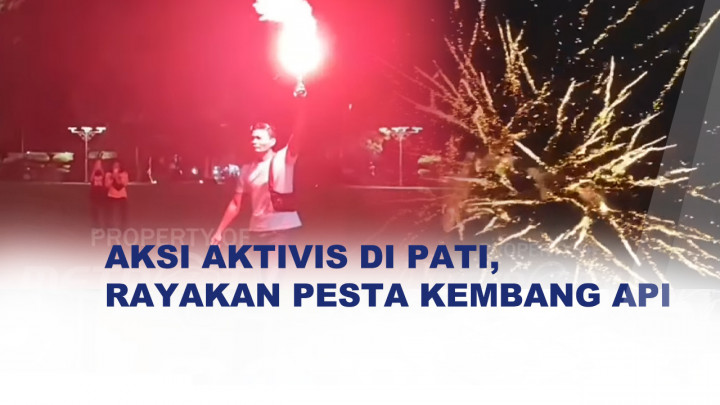 Aliansi Masyarakat Pati Bersatu Gelar Pesta Kembang Api