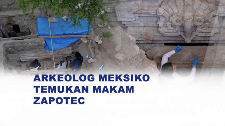 Arkeolog Meksiko Temukan Makam Zapotec dengan Patung dan Mural Warna-warni