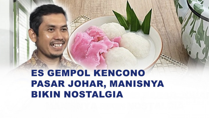 Menikmati Es Gempol Kencono, Sajian Jadul Favorit di Pasar Johar