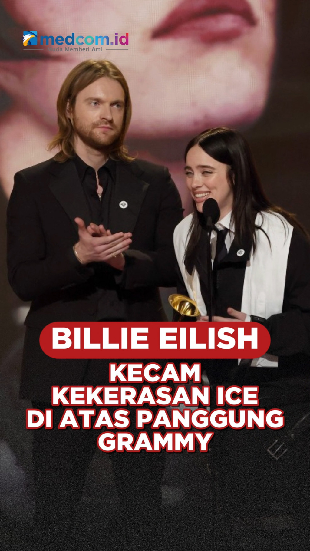 Billie Eilish Kecam Kekerasan ICE di atas Panggung Grammy