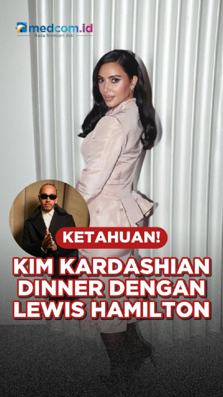 Ketahuan! Kim Kardashian Dinner dengan Lewis Hamilton