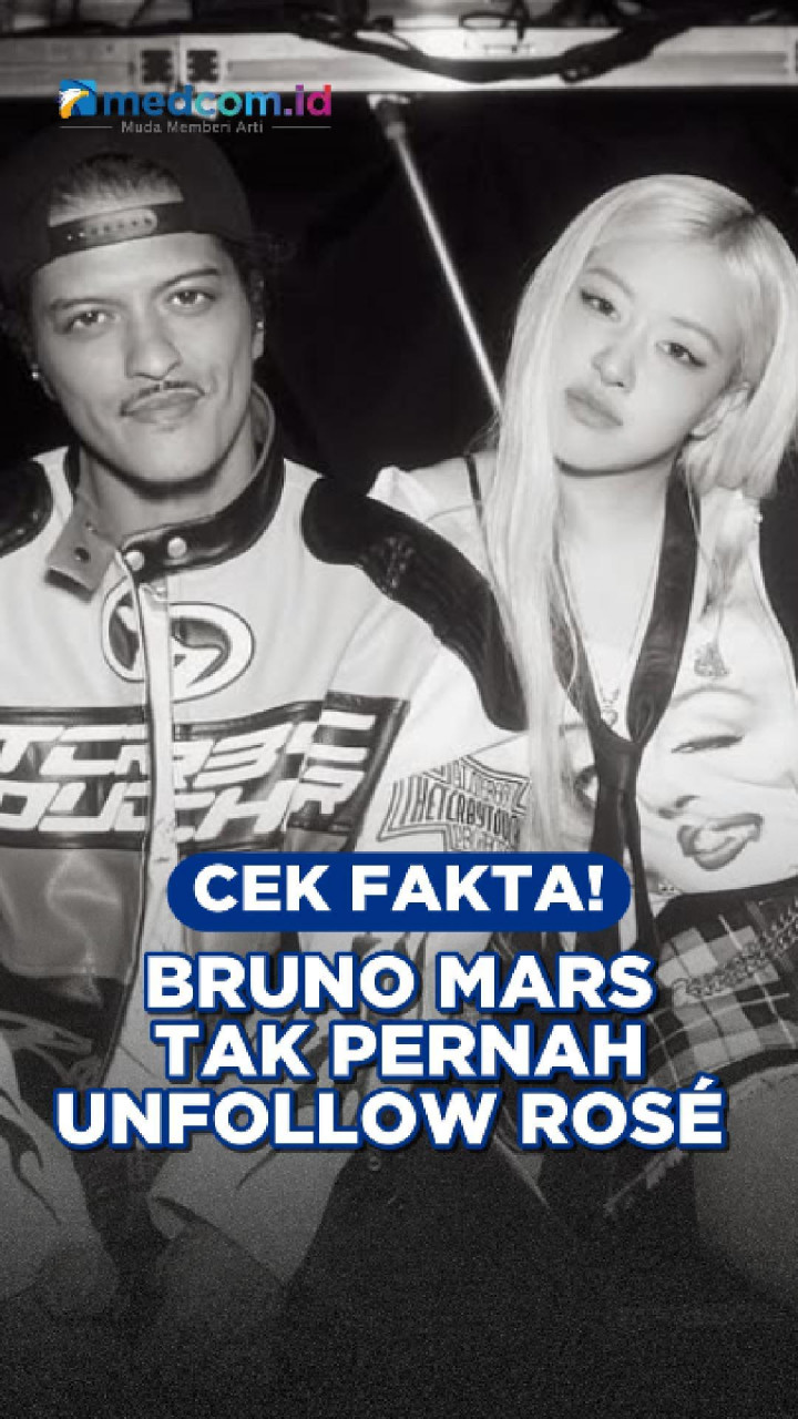 Cek Fakta! Bruno Mars Tak Pernah Unfollow Rosé