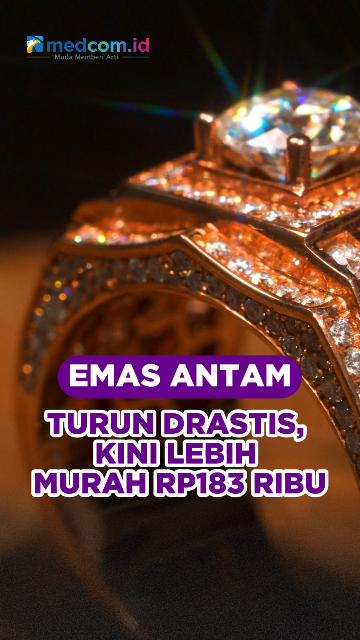 Emas Antam Turun Drastis, Kini Lebih Murah Rp183 Ribu