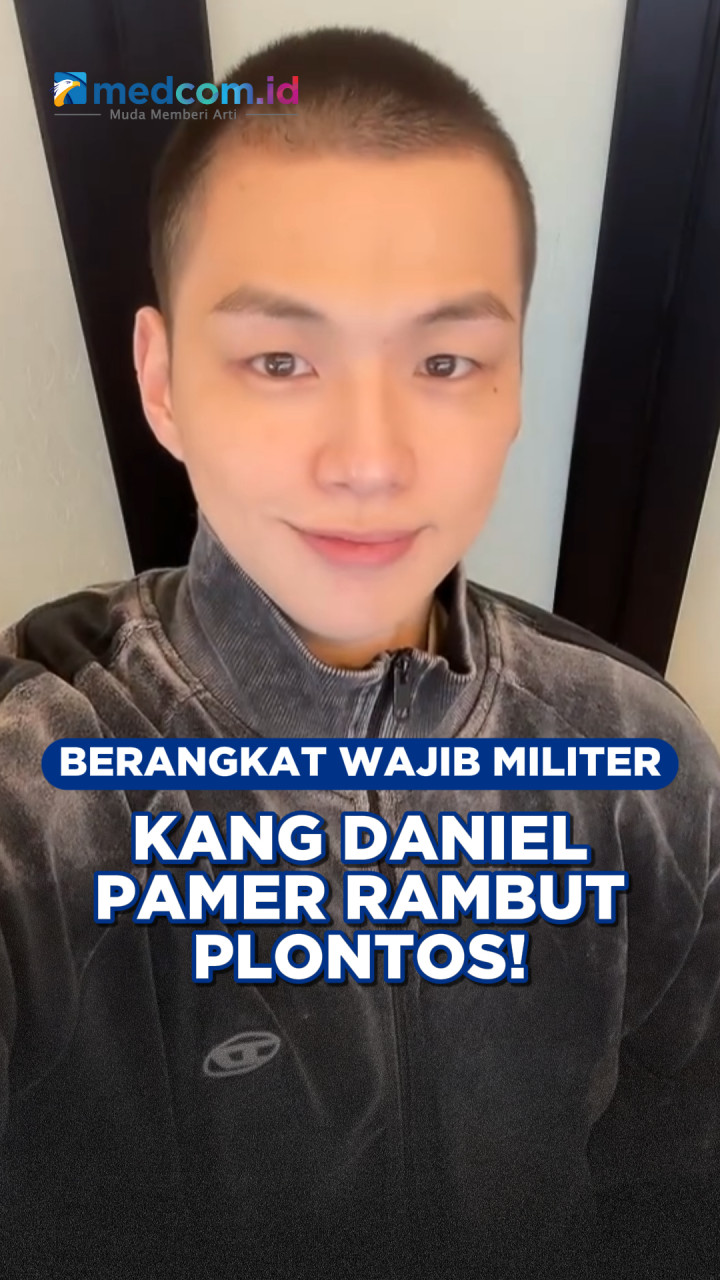 Berangkat Wajib Militer, Kang Daniel Pamer Rambut Plontos!