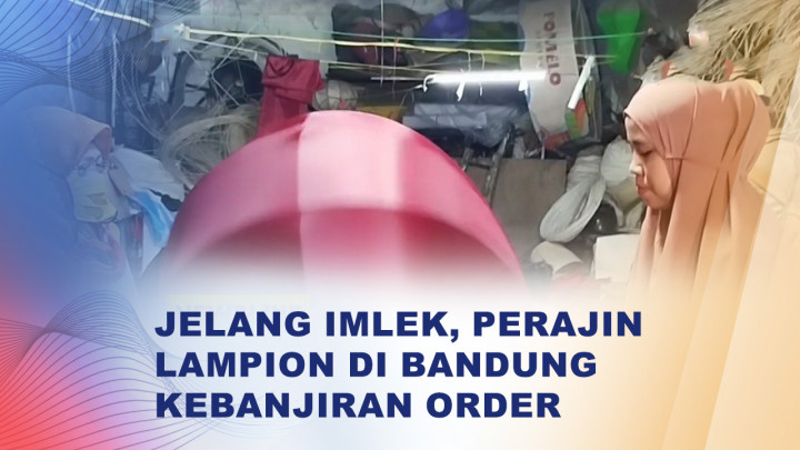 Pesanan Lampion Raksasa Merah Laris Manis Jelang Imlek