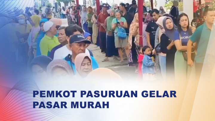 Jelang Ramadan, Pasar Murah di Pasuruan Diserbu Warga