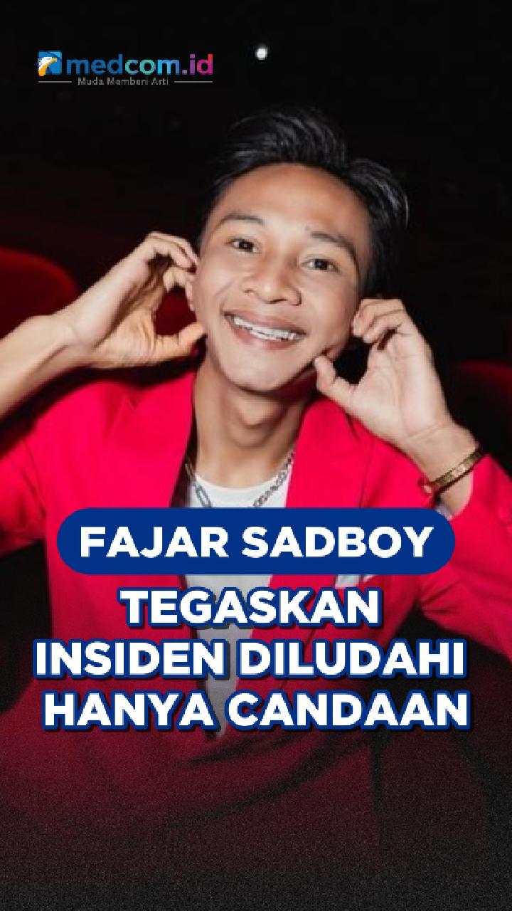 Fajar Sadboy Tegaskan Insiden Diludahi Hanya Candaan