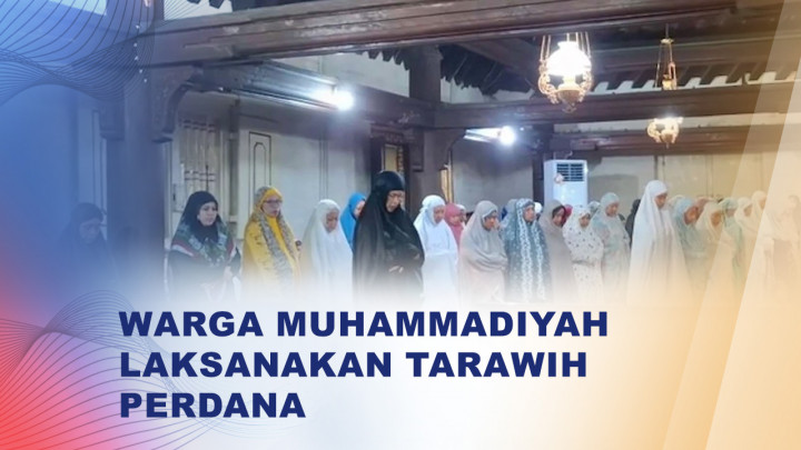 Khidmat Tarawih Perdana Muhammadiyah di Yogyakarta