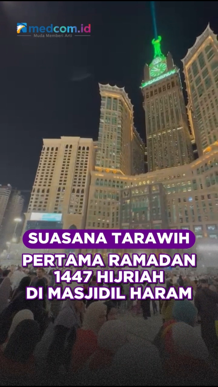 Suasana Tarawih Pertama Ramadan 1447 H di Masjidil Haram