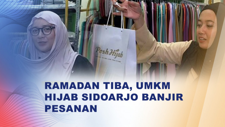 UMKM Hijab Sidoarjo Banjir Permintaan Hampers Lebaran