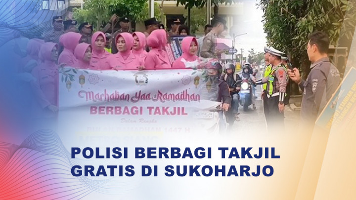 Polres Sukoharjo Bagikan 800 Takjil Bersama Ojol di Bulan Ramadan