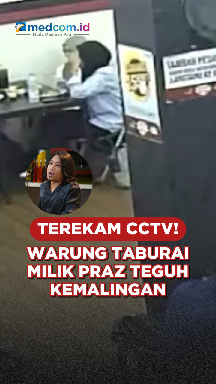 Terekam CCTV! Warung Taburai Milik Praz Teguh Kemalingan